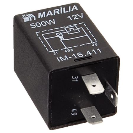 Imagem de Relê do Pisca 3 Terminais 500W 12V - MARILIA IM16411