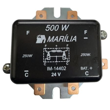 Imagem de Relê Auxliar de Farois 5 Terminais 500W 24V - MARILIA IM14402S