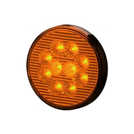 Imagem de Lanterna Traseira 125mm Âmbar 10 Leds 12V - SINALSUL 207012AM