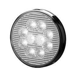 Imagem de Lanterna Traseira Cristal 125mm 10 Leds 12V - SINALSUL 207012CR