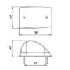 Imagem de Lanterna Dianteira Cristal Base Curva - PRADOLUX PL05101502