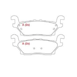 Imagem de Pastilha de Freio Traseira HUMMER H3 - WILLTEC PW848