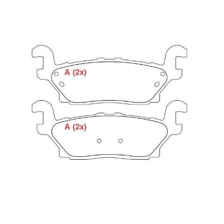 Imagem de Pastilha de Freio Traseira HUMMER H3 - WILLTEC PW848