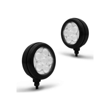 Imagem de Farol Auxiliar Corpo Preto 6 Leds Vermelho - AUTOPOLI AP762