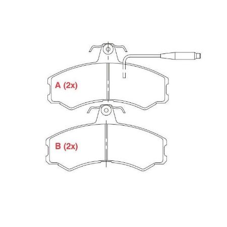 Imagem de Pastilha de Freio Dianteira FIAT DUCATO - WILLTEC PW80