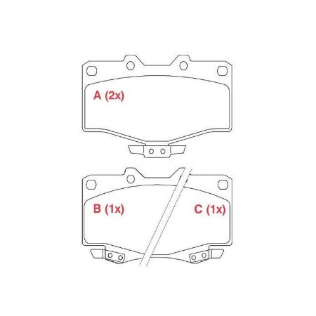 Imagem de Pastilha de Freio Dianteira TOYOTA 4RUNNER /HILUX - WILLTEC PW115