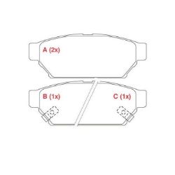 Imagem de Pastilha de Freio Traseira MITSUBISHI COLT /LANCER - WILLTEC PW832