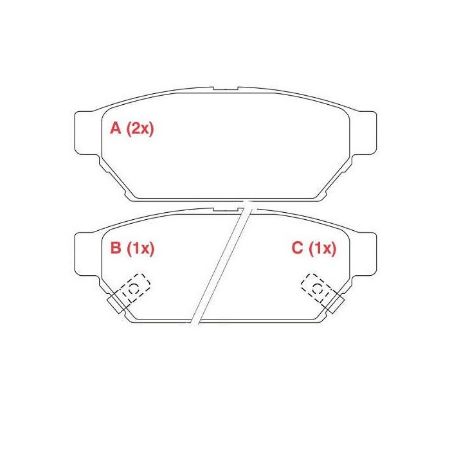 Imagem de Pastilha de Freio Traseira MITSUBISHI COLT /LANCER - WILLTEC PW832