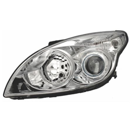 Imagem de Farol Principal HYUNDAI I30 /I30 CW Lado Esquerdo Máscara Cromada H7/H1 - ORGUS FY600LE