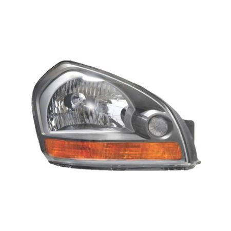 Imagem de Farol Principal HYUNDAI TUCSON Lado Direito Máscara Cinza Aro Cinza Pisca Âmbar - ORGUS FY559LD