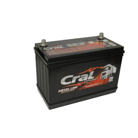 Imagem de Bateria 100Ah Polo Lado Esquerdo - CRAL CB100EF