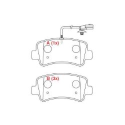 Imagem de Pastilha de Freio Traseira RENAULT MASTER com Sensor - WILLTEC PW189