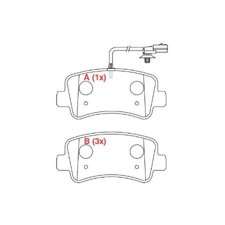 Imagem de Pastilha de Freio Traseira RENAULT MASTER com Sensor - WILLTEC PW189