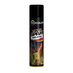 Imagem de Tinta Spray Preto Brilhante 400ml/250g - RADNAQ RC210106