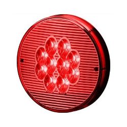 Imagem de Lanterna Traseira Vermelha 10 Leds 24V 155mm - SINALSUL 207224VM