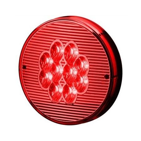 Imagem de Lanterna Traseira Vermelha 10 Leds 24V 155mm - SINALSUL 207224VM