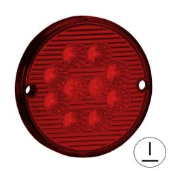 Imagem de Lanterna Traseira Universal Vermelha 10 Leds 24V 125mm - SINALSUL 207124VM