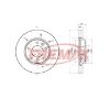 Imagem de Disco de Freio Dianteiro KIA MOTORS CARNIVAL Ventilado - FREMAX BD5000