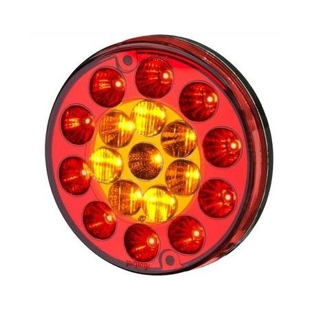 Imagem de Lanterna Traseira Freio Pisca Vermelha Leds Bivolt - SINALSUL 2031206