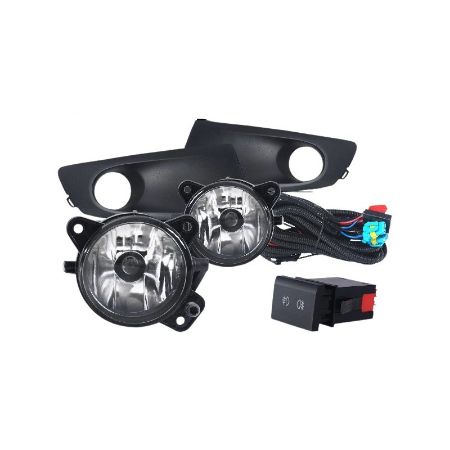 Imagem de Kit Farol Auxiliar VOLKSWAGEN FOX /SPACE FOX com Aro Preto - SUNS ACESSORIOS FGS0008VW