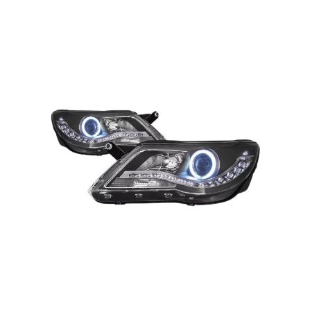 Imagem de Farol Principal (Par) VOLKSWAGEN TIGUAN Sport Máscara Negra com Led - AUTOMOTIVE IMPORTS ZN1313204