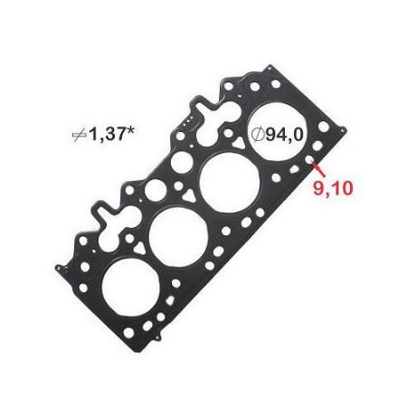 Imagem de Junta do Cabeçote (1.37mm) FORD RANGER Metal - BASTOS JUNTAS 131575ML