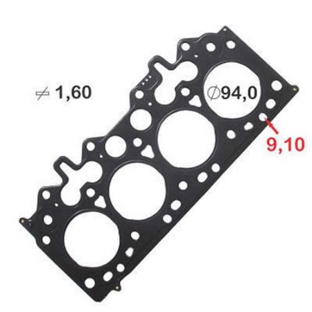 Imagem de Junta do Cabeçote (1.60mm) FORD RANGER Metal - BASTOS JUNTAS 131575ML3