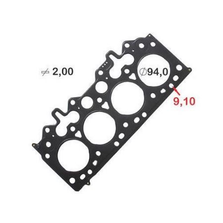 Imagem de Junta do Cabeçote (2.00mm) FORD RANGER Metal - BASTOS JUNTAS 131575ML4