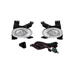 Imagem de Kit Farol Auxiliar HONDA CITY Aro Cromado Botão Original - SHOCKLIGHT SL110710CR