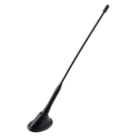 Imagem de Antena Decorativa Universal Haste Média Preta 245mm. - SERAUTO 17006