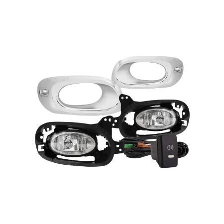 Imagem de Farol de Neblina HONDA FIT com Moldura Cromado - SUNS ACESSORIOS FGS0216HD