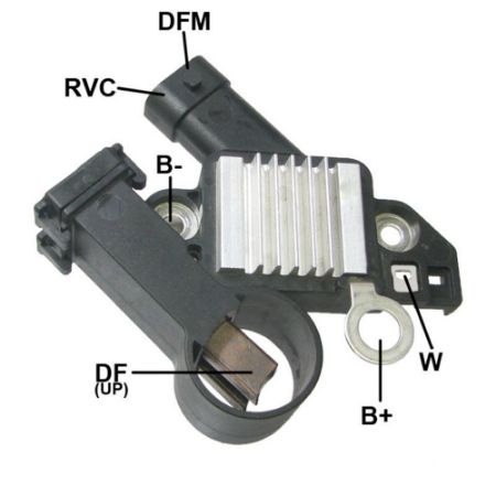 Imagem de Regulador de Voltagem do Alternador 14V Sistema Delco - GAUSS GA941