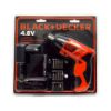 Imagem de Parafusadeira a Bateria Recarregável 4.8V Bivolt com Pontas Magnéticas - BLACK & DECKER KC4815BBR