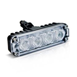 Imagem de Farol Auxiliar Corpo Slim Alumínio 4 Leds Branco 12/24V - AUTOPOLI AL219