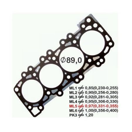 Imagem de Junta do Cabeçote (0.97mm) NISSAN FRONTIER /PATHFINDER - BASTOS JUNTAS 15156003ML5