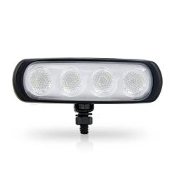 Imagem de Farol Auxiliar Corpo New Slim 4 Leds 4W Preto 12/24V Âmbar - AUTOPOLI AL633