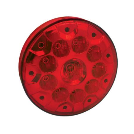 Imagem de Lanterna Traseira Carreta Rubi com 10 leds Redonda - PRADOLUX PL07802463