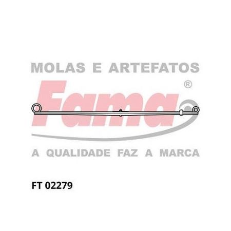 Imagem de Feixe de Molas da Suspensão FIAT DOBLO 2 Lâminas - FAMA / ALIPERTI FT02279FOB