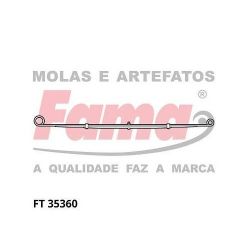 Imagem de Feixe de Molas da Suspensão FIAT DOBLO 3 Lâminas - FAMA / ALIPERTI FT35360FOR