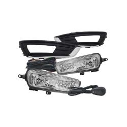 Imagem de Kit Farol Auxiliar FORD FOCUS com Moldura Cromada - SUNS ACESSORIOS FGS0423FD