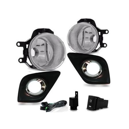 Imagem de Kit Farol de Milha TOYOTA HILUX com Botão Aro Cromado - SUNS ACESSORIOS FGS0518TA