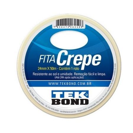 Imagem de Fita Crepe Creme 48mm X 50 Metros - TEKBOND/ADESPEC 11111048500