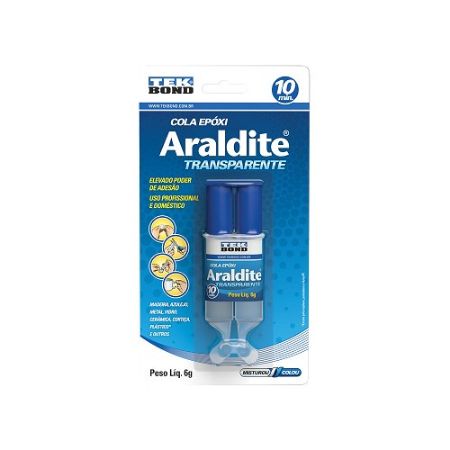 Imagem de Adesivo Araldite Transparente Seringa 6g - TEKBOND/ADESPEC 10828500602