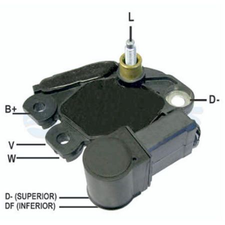 Imagem de Regulador de Voltagem do Alternador Sistema Valeo - GAUSS GA905