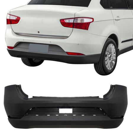 Imagem de Para-choque Traseiro FIAT GRAND SIENA Preto Liso - DTS 3525I