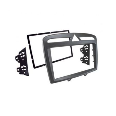 Imagem de Moldura de Som 2 Din com Suporte Cinza - AUTOPLAST AP690