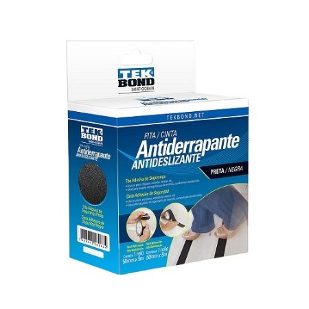 Imagem de Fita Antiderrapante Preta 50mmx5m - TEKBOND/ADESPEC 21161050501