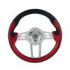 Imagem de Volante de Direção Esportivo Lava Vermelho Preto Cinza 350mm - AUTOMOTIVE IMPORTS ZN4646019