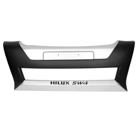 Imagem de Overbumper Dianteiro TOYOTA HILUX Preto Prata - TGPOLI 07105PP