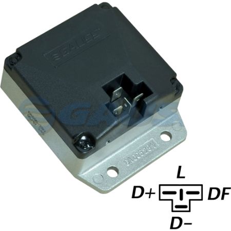 Imagem de Regulador de Voltagem do Alternador 24V 55Ah Sistema Bosch - GAUSS GA005